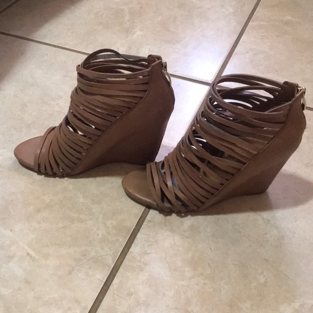 Vince Camuto strapping wedges